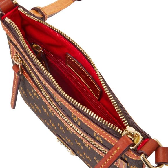 Dooney & Bourke Gretta Letter Carrier - Brown Tmoro - Picture 3 of 4